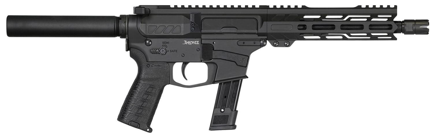 CMMG Banshee MK17 9mm 8" 21rds, Black Armor Cerakote - 92A5161AB - Cmmg