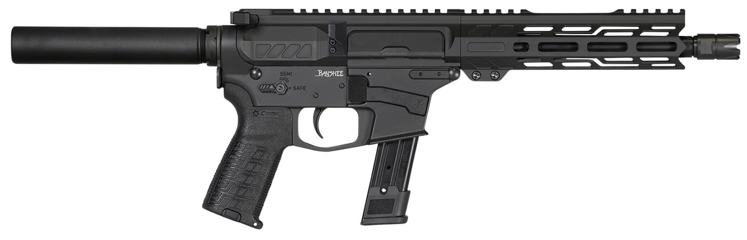 CMMG Banshee MK17 9mm 8" 21rds, Black Armor Cerakote - 92A5161AB