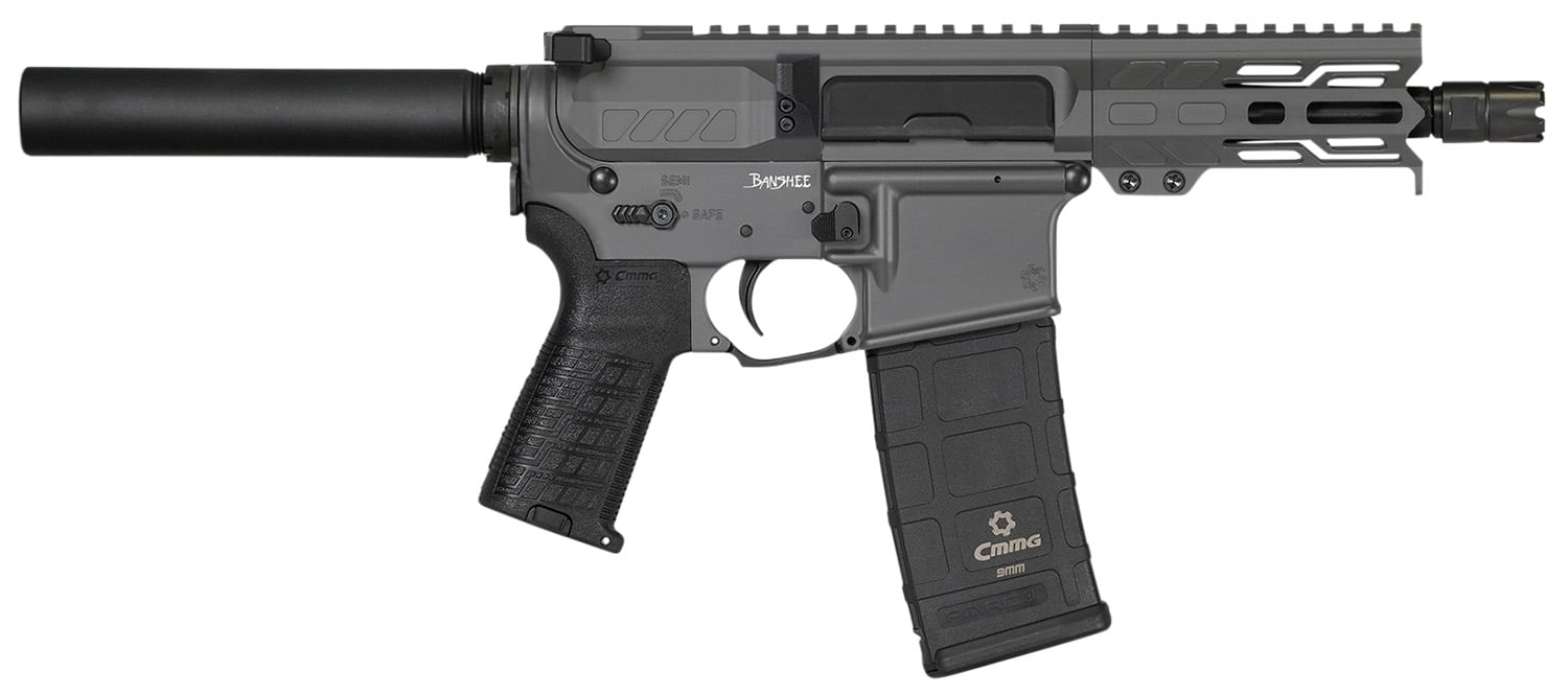 CMMG Banshee MK4 9mm 5" 30rds, Tungsten Gray Cerakote - 94A1798TNG - Cmmg