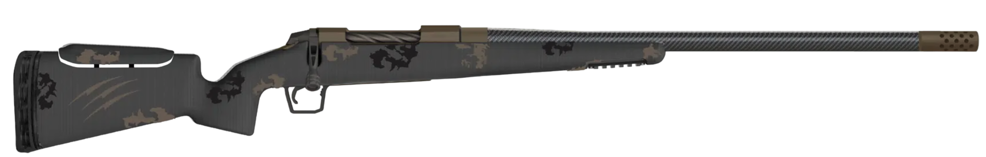 Fierce Firearms Carbon Rival FP 7mm PRC Bolt Action Rifle, Trophy Camo - FCRFP7PRC24MM