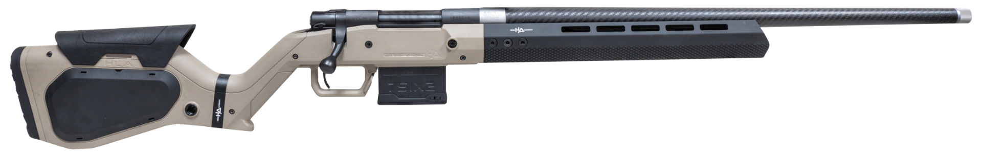 Howa M1500 Hera H7 .308 Win Bolt Action Rifle, Black/Tan - HHERA308TAN - Howa