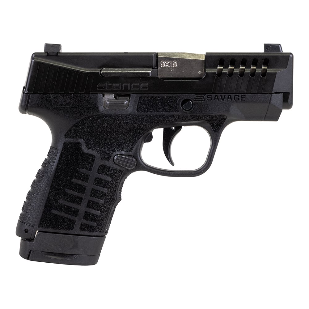 Savage Arms Stance Night Sight 9mm 3.20" 7rds, 8rds, Black - 67003 - Savage Arms