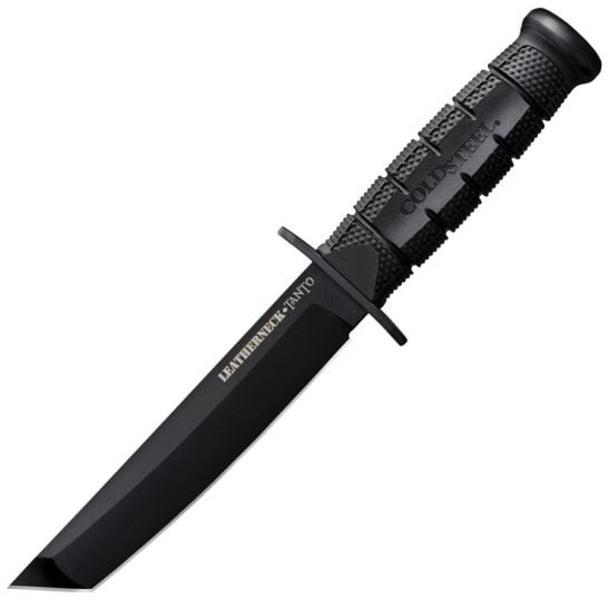 Cold Steel Leatherneck, Fixed Blade Knife, Tanto, Black - CS-39LSFCT - Cold Steel