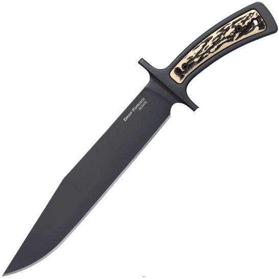 Cold Steel Drop Forged Fixed Knife Efficient Clip Point Blade in Bold Black - CS-36MK - Cold Steel