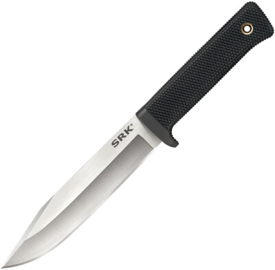 Cold Steel SRK Fixed Knife Clip Point Blade in Bold Black - CS-35AN - Cold Steel