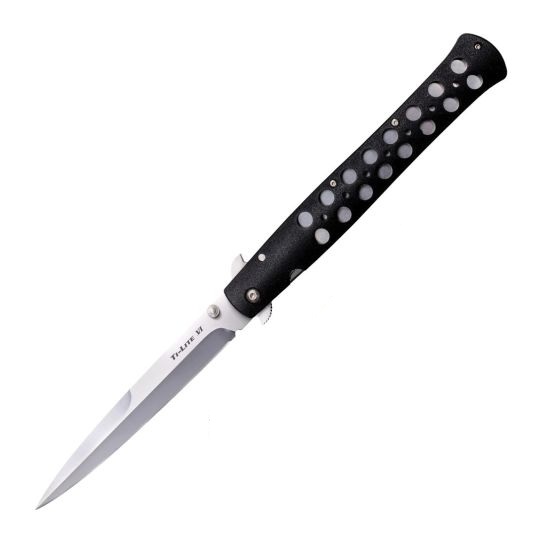 Cold Steel Ti-Lite Folding Knife Spear Point, Black - CS-26SXP - Cold Steel