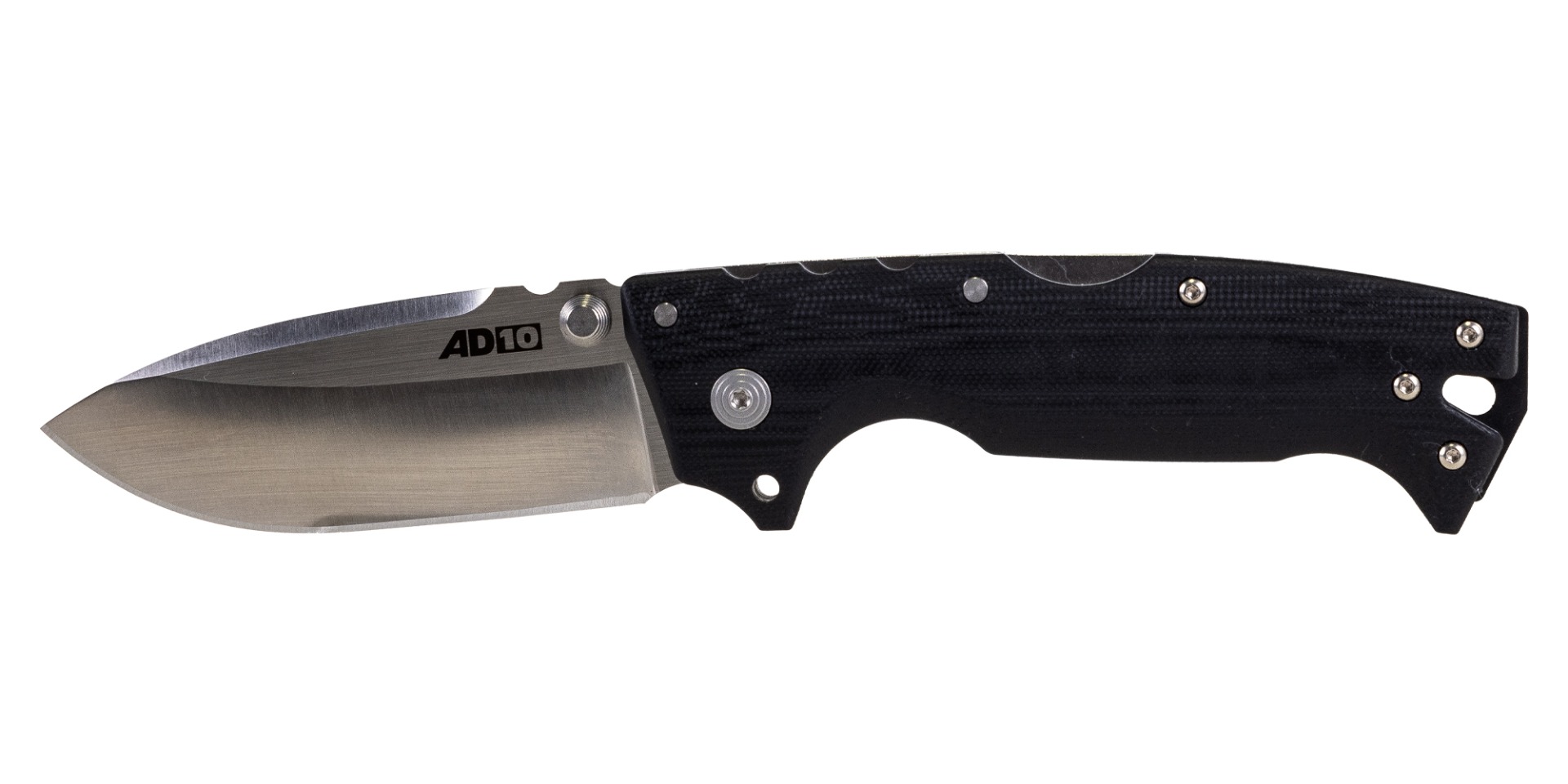 Cold Steel AD-10 Folding Drop Point Knife, Black - CS-28DD - Cold Steel