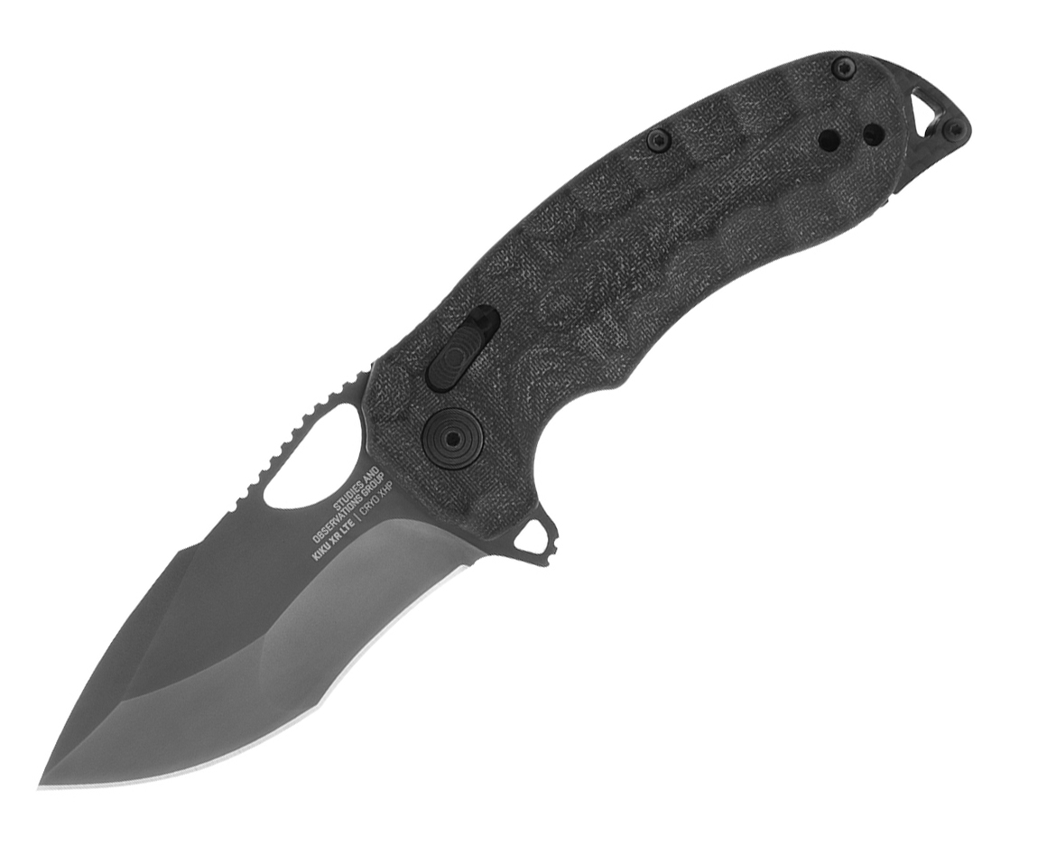 SOG Knives Kiku XR LTE Folding Knife Tanto, Blackout - SOG12-27-04-57 - Sog Knives