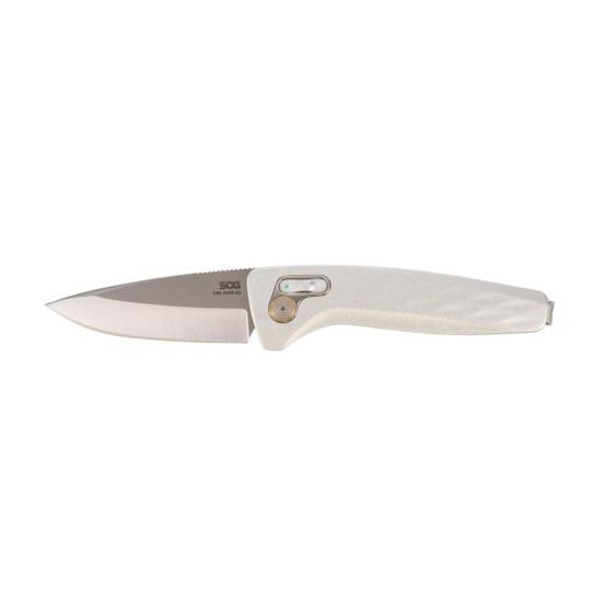 SOG Knives One-Zero AU Folding Knife, White Sculpted - SOG15-73-02-57 - Sog Knives