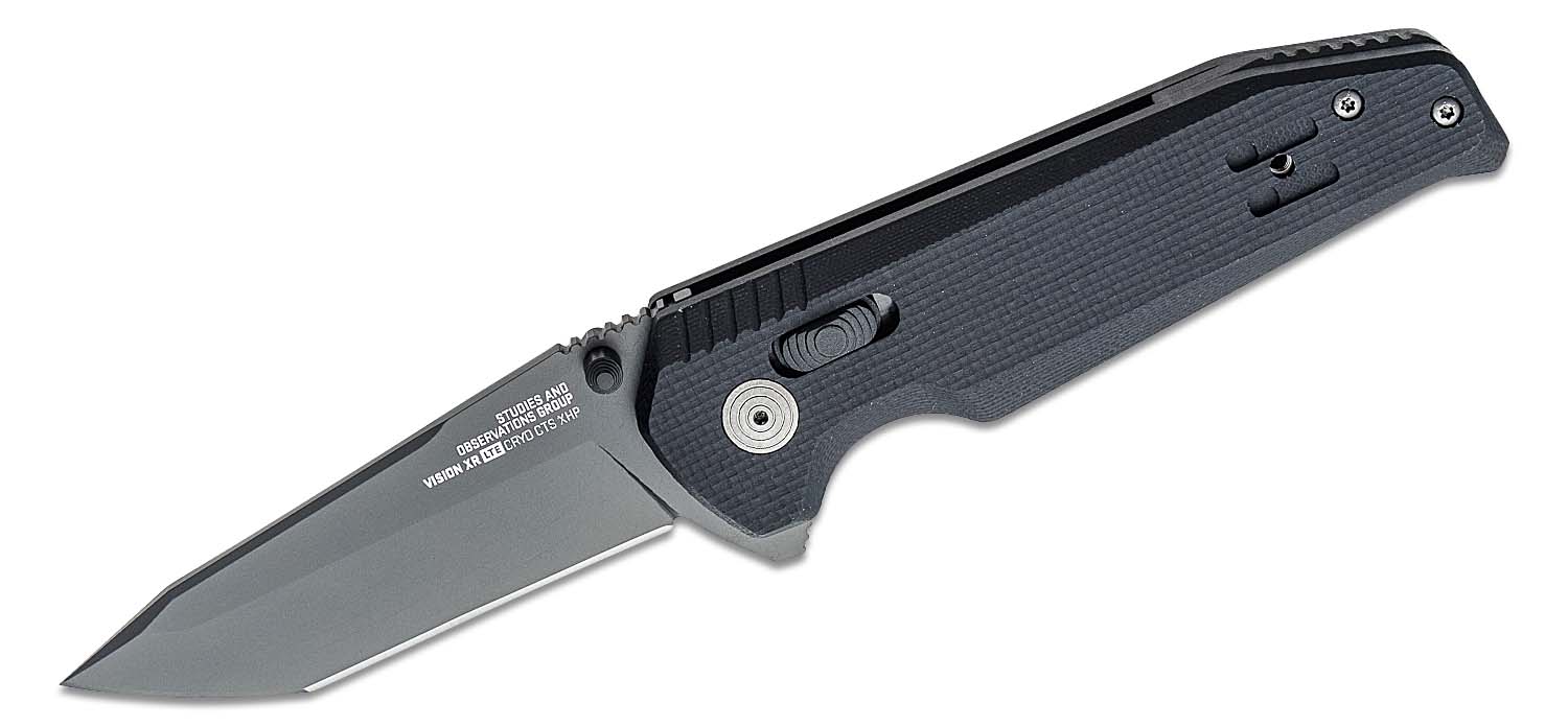 SOG Knives Vision XR LTE Knife Tanto, Black - SOG12-57-07-57