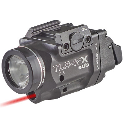 Streamlight TLR-8 SUB Light 2.51" 500 lm, Red Laser - 69418 - Streamlight