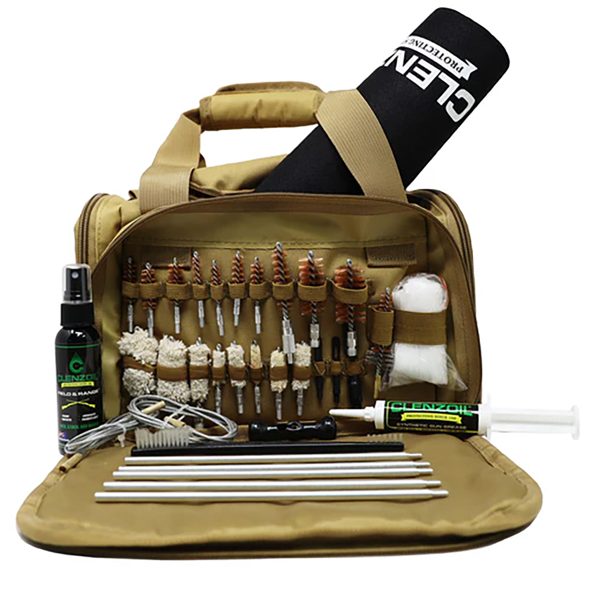 Clenzoil Universal Nylon Gun Care Range Bag, Tan - Clenzoil