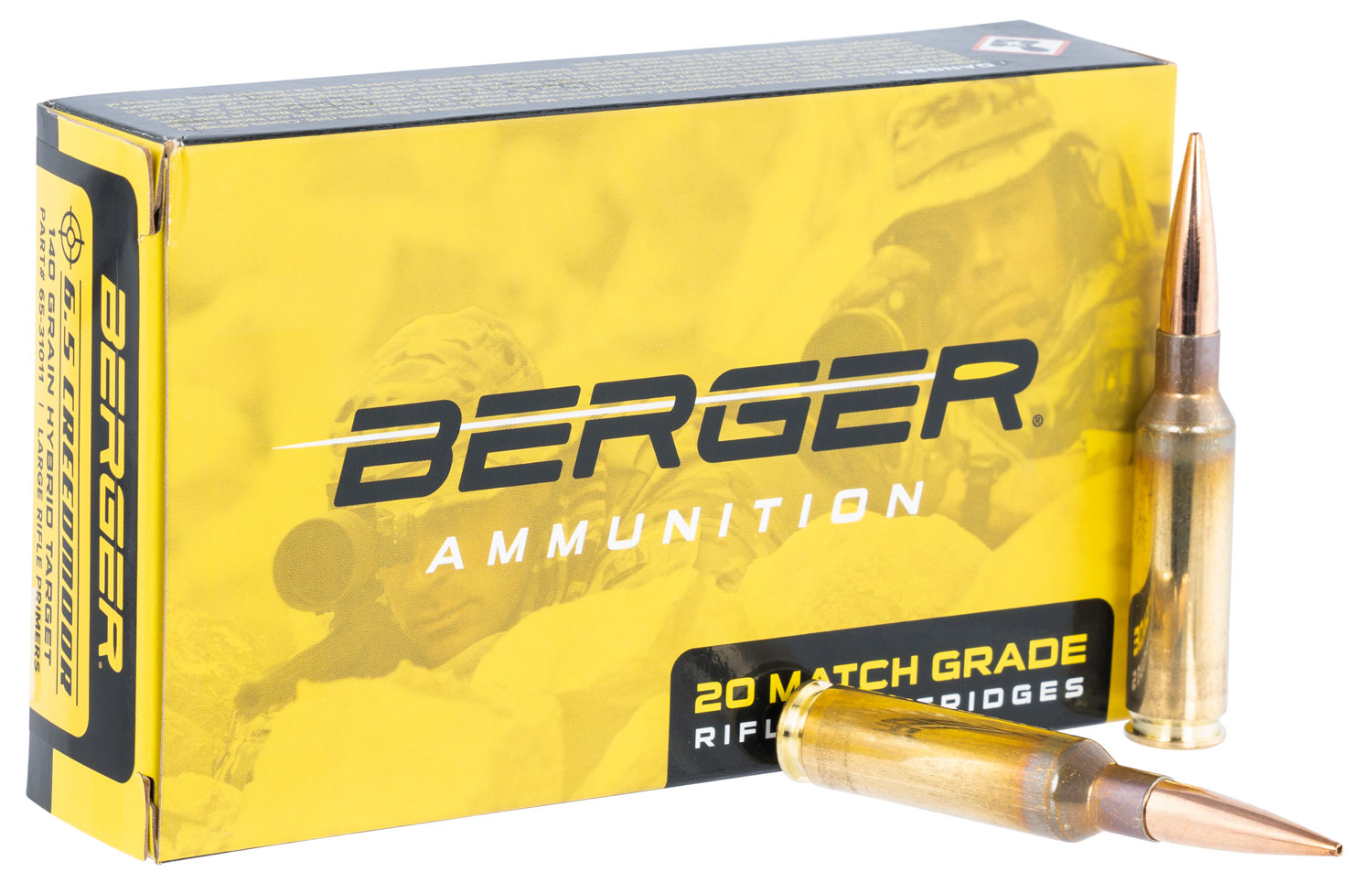 Berger Bullets Target 6.5 Creedmoor 140 gr Ammo HBT - 20rds - 31011 - Berger Bullets