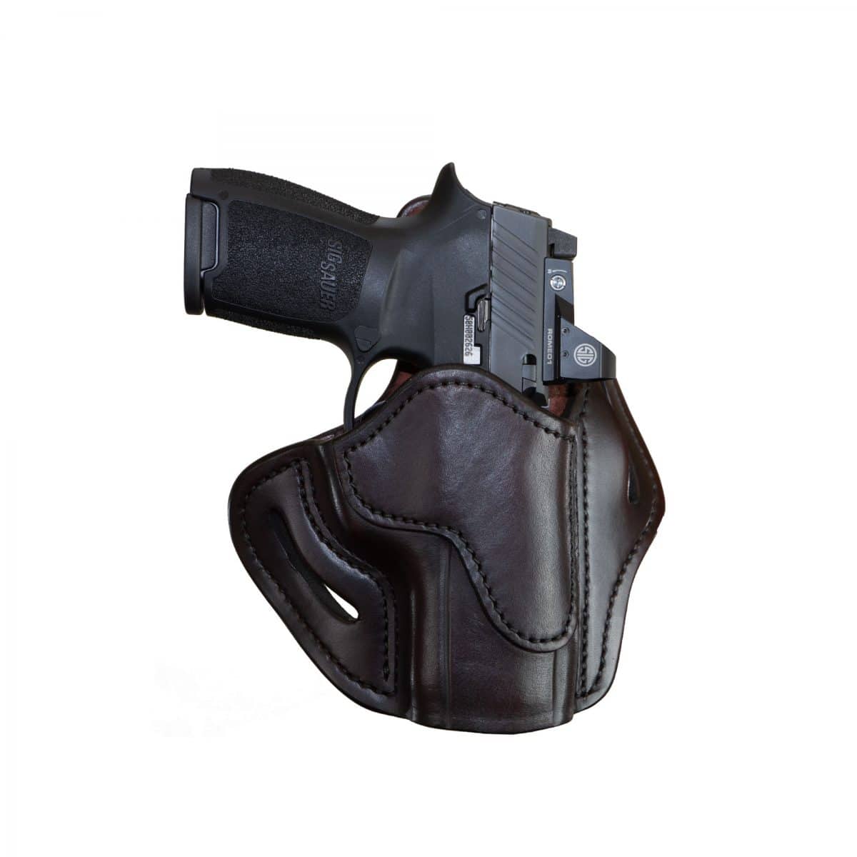 1791 Gunleather Optic Ready BH2.4S OWB Right Hand Leather Holster, Signature Brown - ORPDH24SSBRR - 1791 Gunleather