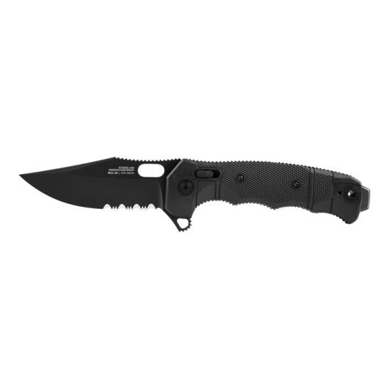 SOG Knives Seal XR Folding Knife Clip Point, Black - SOG12-21-05-57 - Sog Knives