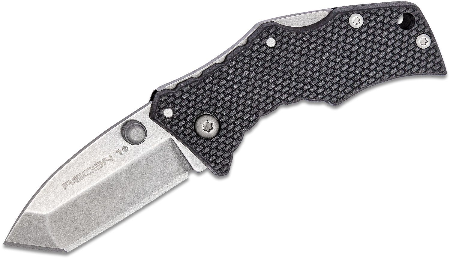 Cold Steel 1 Micro Folding Knife Clip Point, Black - CS-27DT - Cold Steel