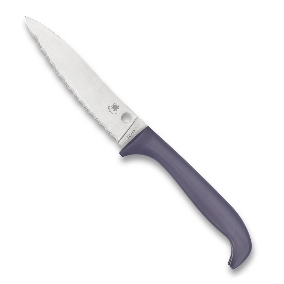 Spyderco Counter Puppy Spyderedge Fixed Blade Knife, Purple - K20SPR - Spyderco