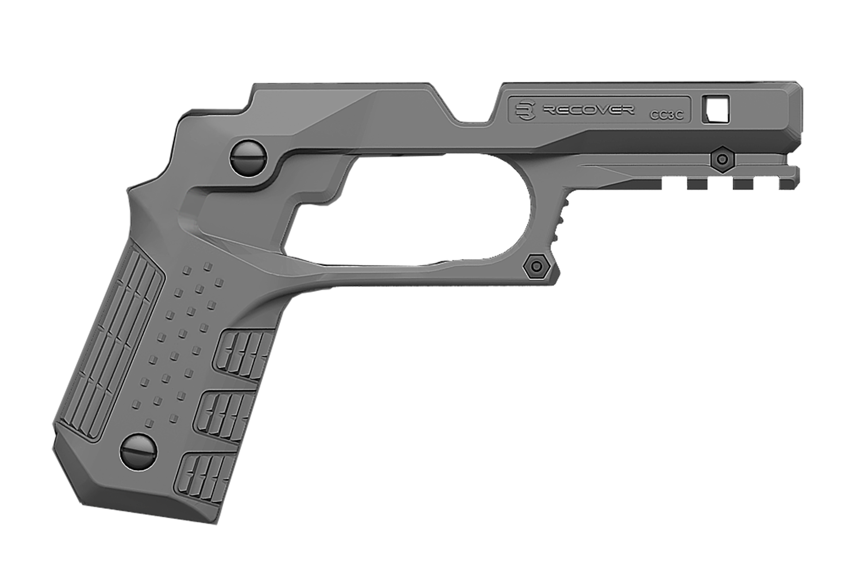 Recover Tactical Grip and Rail System for 1911, Phantom Gray - CC3C04