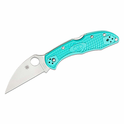 Spyderco Delica 4 Lightweight Folding Knife, Teal - SPYC11FPWCTL - Spyderco
