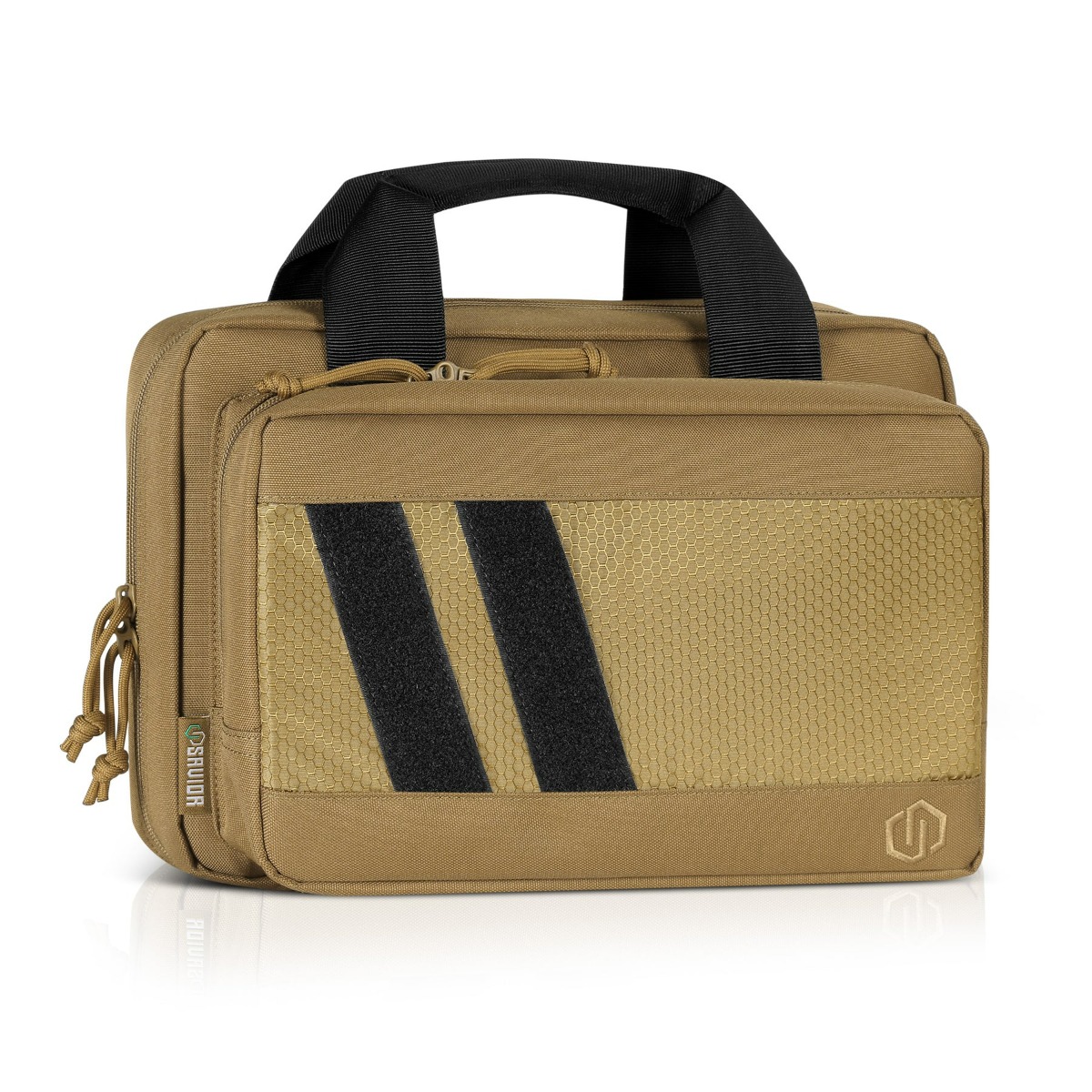 Savior Equipment Specialist Double Pistol Case, Flat Dark Earth - HC-DGSPORT-WS-TN - Savior Equipment
