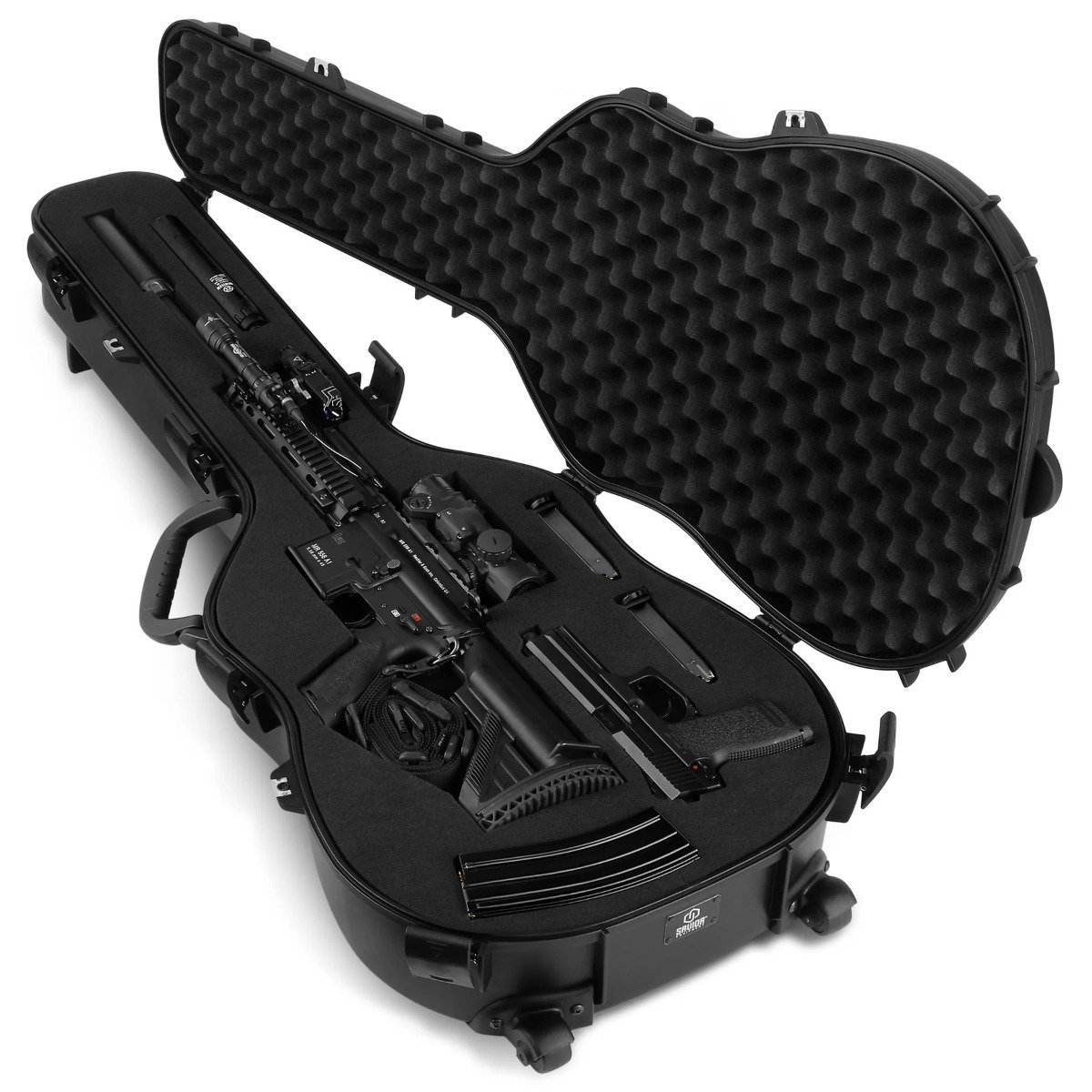 Savior Equipment 45" Ultimate Guitar Case, Black - RC-GT-ACOUSTIC-BK - Savior Equipment