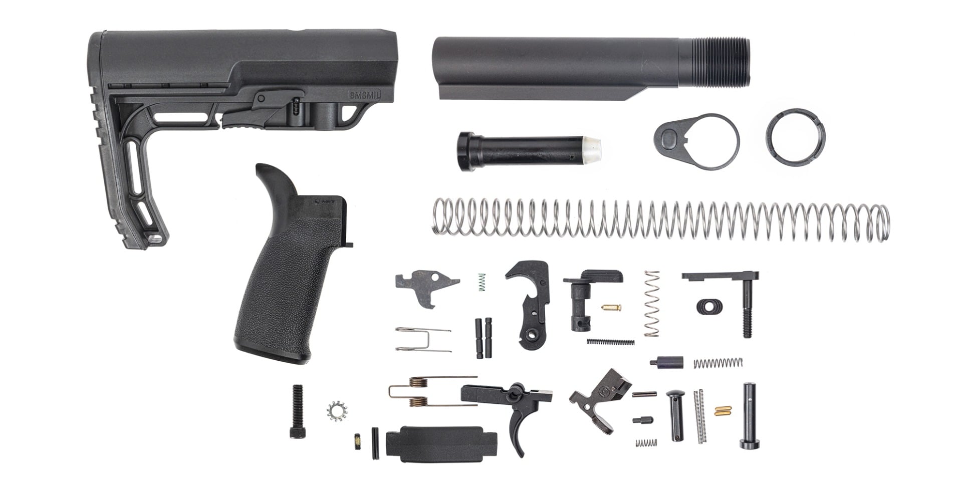 PSA MFT Minimalist Lower Build Kit, Black - Palmetto State Armory