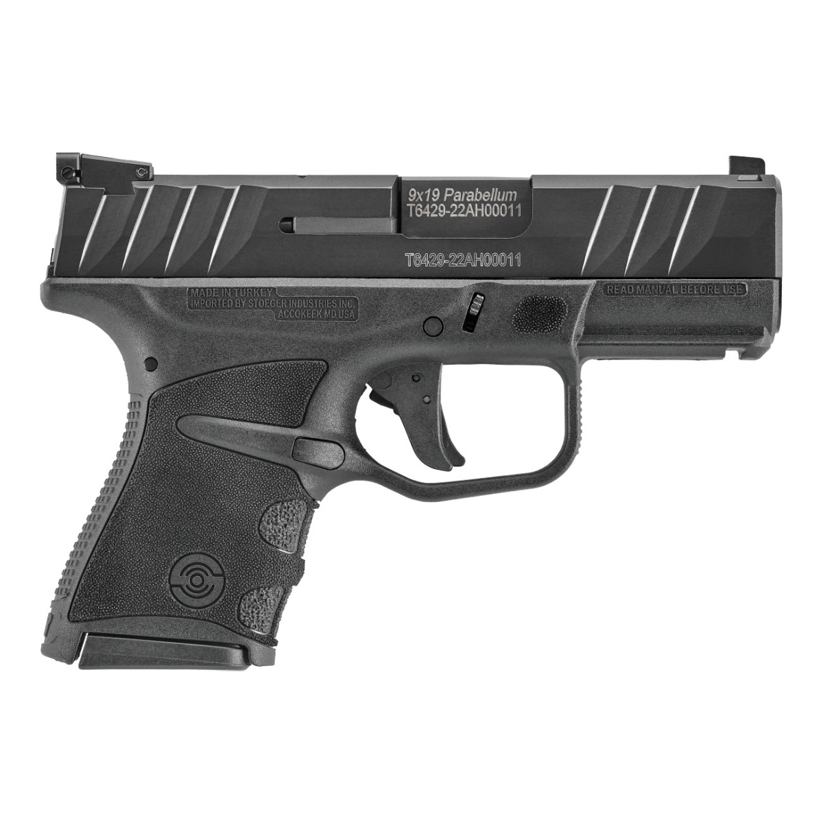 Stoeger STR-9MC Micro Compact 9mm 3.1" 10rd Pistol, Black - 31771 - Stoeger
