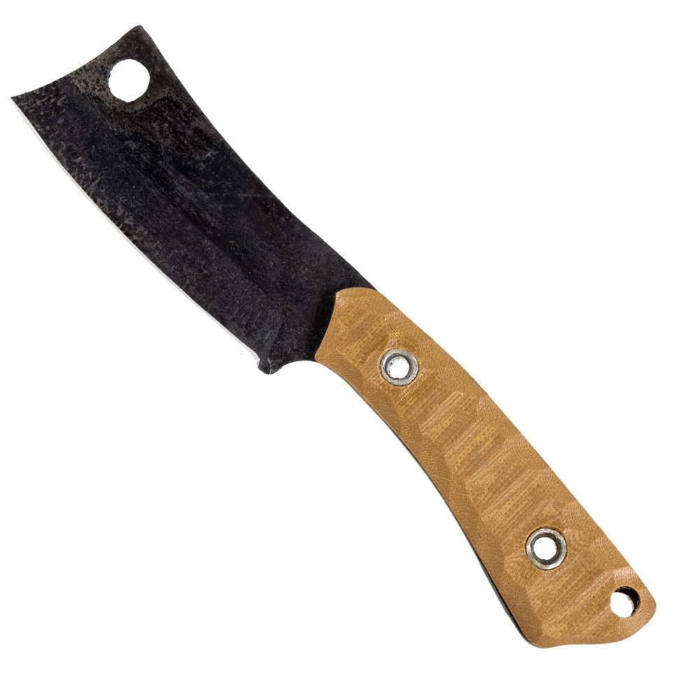 Black Knight Blades The Butcher EDC Knife, Brown Handle - BKB-005-BRN