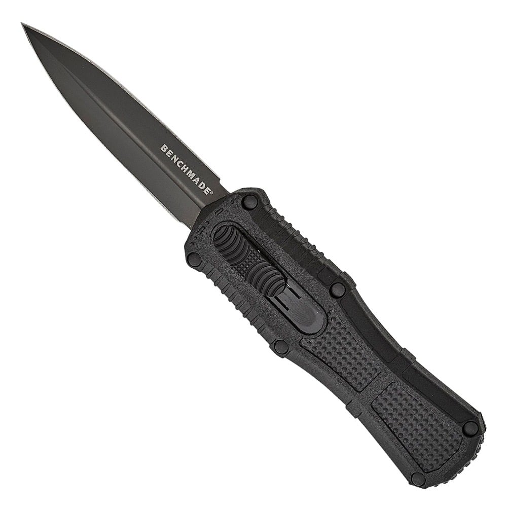 Benchmade Mini Claymore OTF Dagger Point Knife, Black - 3375GY - Benchmade