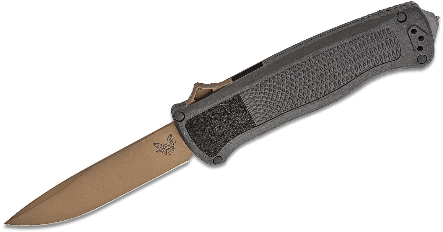 Benchmade Shootout OTF Drop Point Knife, Flat Earth - 5371FE - Benchmade