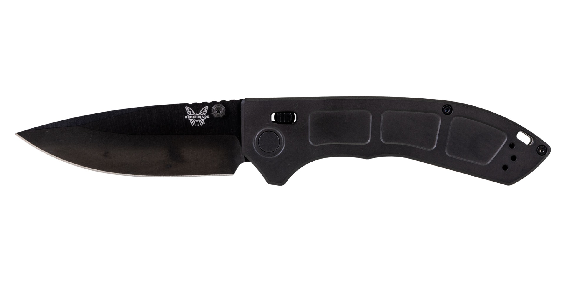 Benchmade Narrows Folding Drop Point Knife, Black Titanium - 748BK-01 - Benchmade