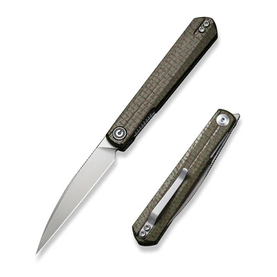 Civivi Clavi Folding Knife, Green Burlap - C21019-3 - Civivi