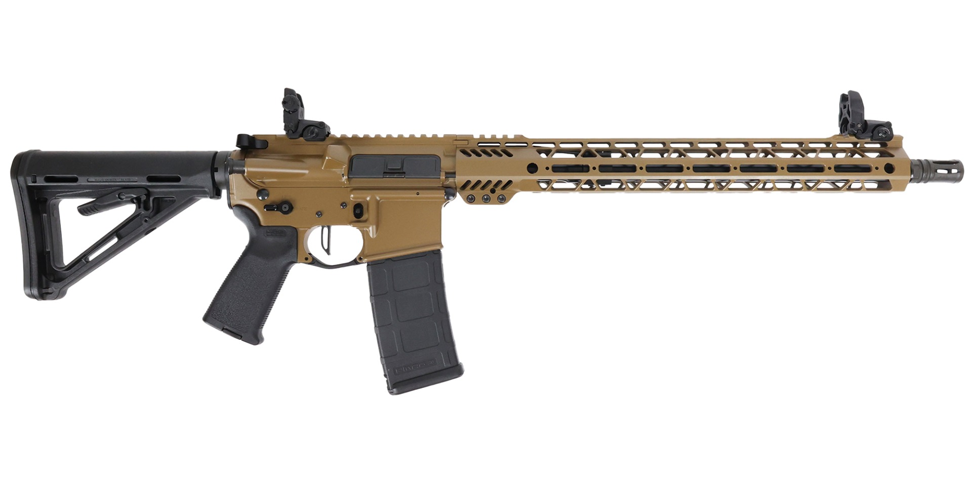 PSA Custom 300BO 16" Nitride 15" Cross-Cut MLOK Moe Rifle, Coyote - Psa Custom