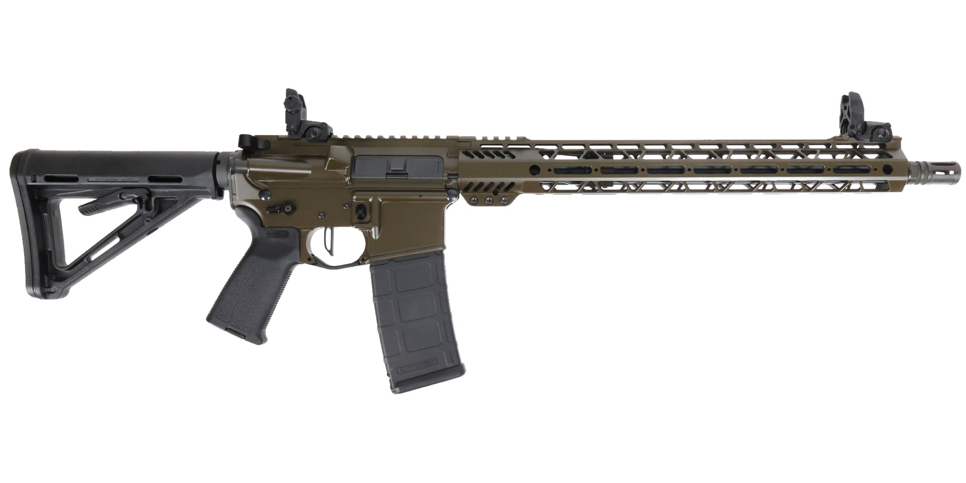 PSA Custom 300BO 16" Nitride 15" Cross-Cut MLOK Moe Rifle, ODG - Psa Custom
