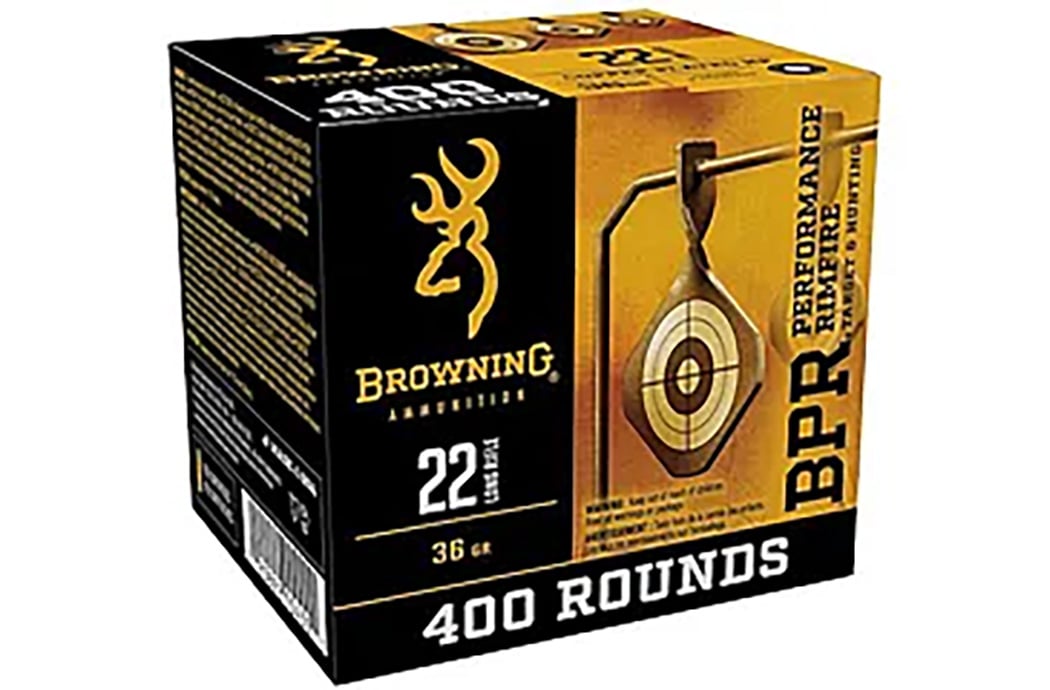Browning BPR Performance 22LR 36gr Copper Plated HP Ammo, 400rds - B194122401 - Browning