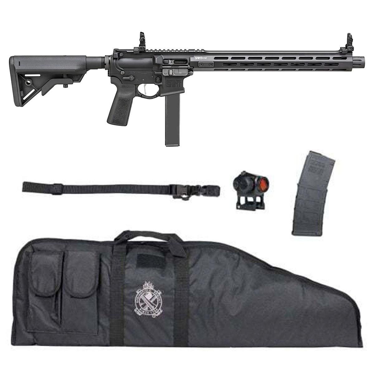 Springfield Saint Victor 9mm Carbine 16" 32rd  Rifle Gear Up - STV91609B-GU23 - Springfield Armory