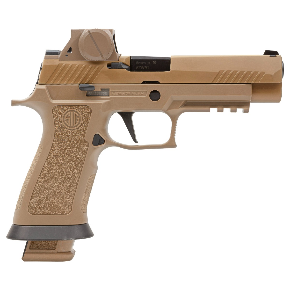 Sig Sauer M17 9mm 4.7" 21rds Pistol w/ Romeo X M17 Optic, Coyote - M17X-9-RX - Sig Sauer