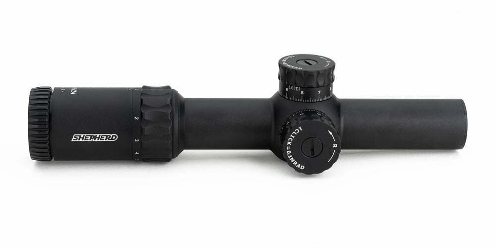 Shepherd Scopes Rogue 1-8x24 30mm R-MIL Reticle Rifle Scope, Black - 4080RGE.1.8.RMIL