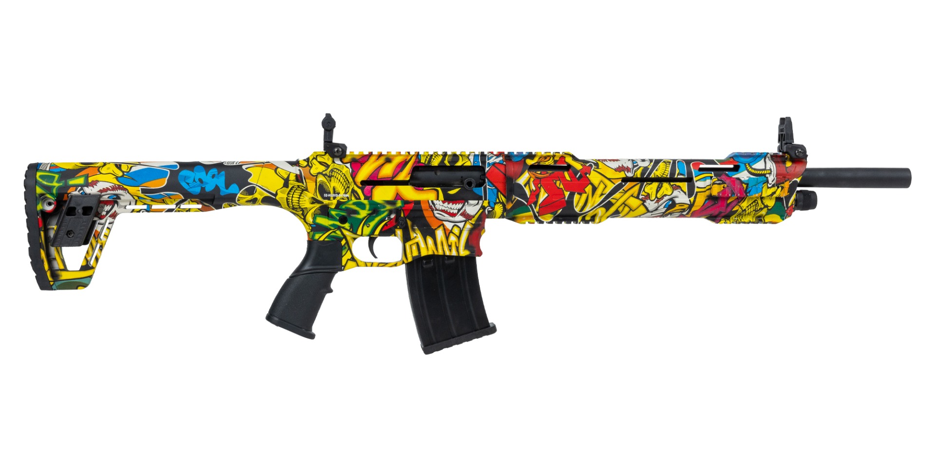 Tokarev AR Style 12 Gauge 18.5" 5rd Shotgun, Urban Camo/Graffiti - TAR12UC - Tokarev Usa