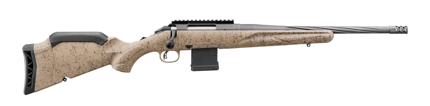Ruger American Gen II Ranch 16.1" 10rd .300Blk Rifle, FDE Splatter - 46920 - Ruger