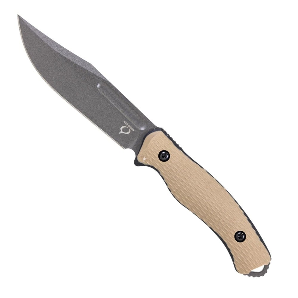 Kronos Maxhunter Fixed Knife w/ Kydex Sheath, Coyote - KRON-KO-Max - Kronos