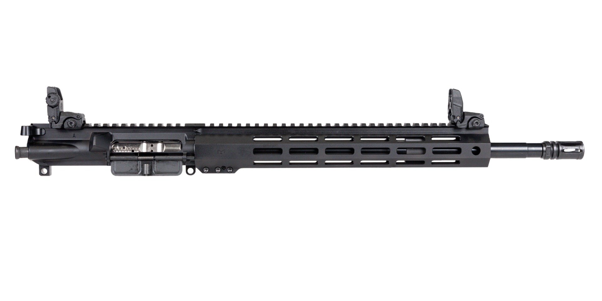 PSA 16" Mid-Length Pencil 5.56 NATO 1/7 Nitride 13" Lightweight Hex M-LOK Upper - With NIB BCG, CH, & MBUS Sight Set - Palmetto State Armory