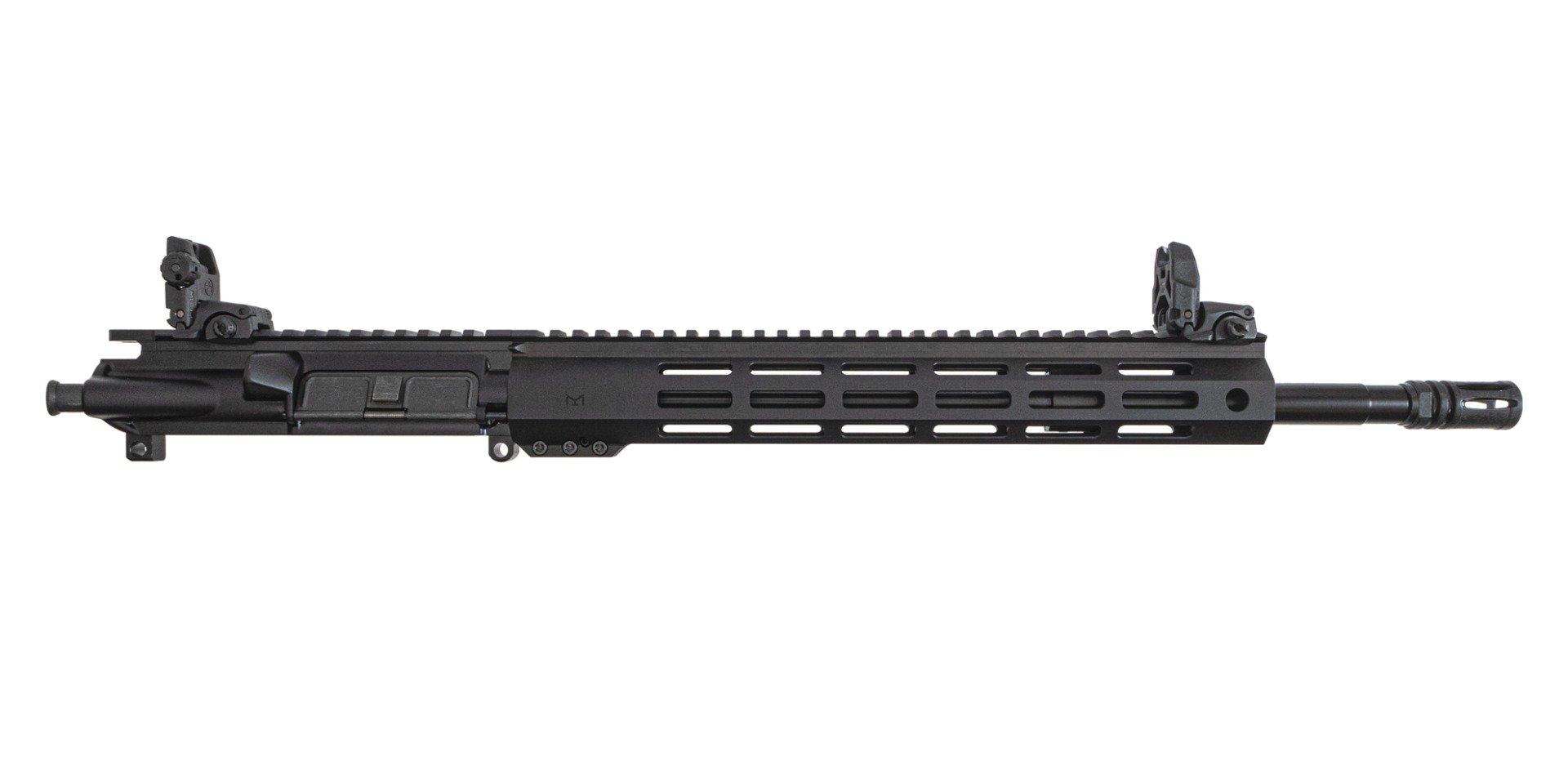 PSA 16" Mid-Length 5.56 NATO 1:7 Nitride 13" Lightweight Hex M-Lok Upper W/ MBUS Sight Set - No BCG or CH - Palmetto State Armory