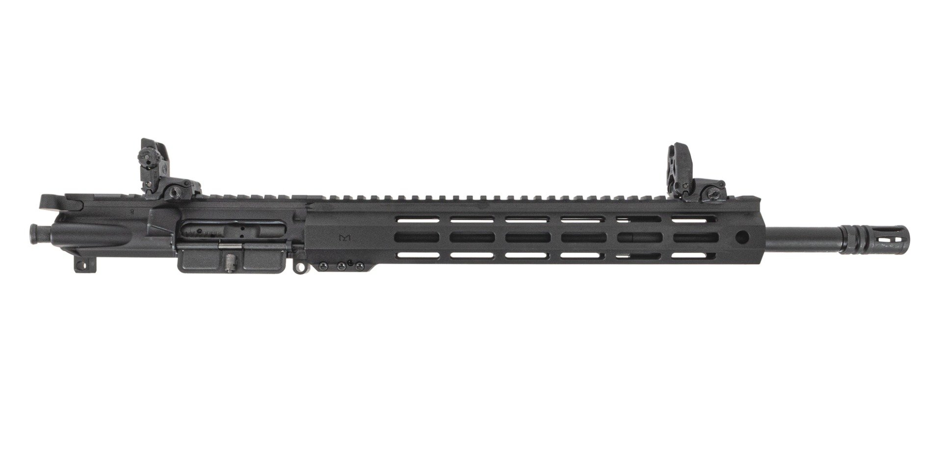 PSA 16" Mid-Length 5.56 NATO 1/7 Phosphate 13" Lightweight Hex M-Lok Upper With BCG, CH, & MBUS Sight Set - Palmetto State Armory