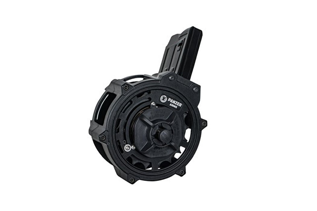 Panzer Aluminum Skeletonized 12 Gauge  20rd Drum Magazine - PA20RDM - Panzer Arms