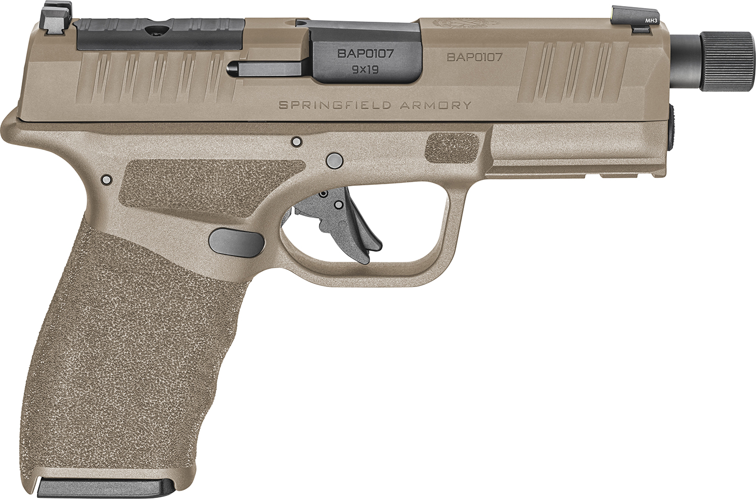 Springfield Hellcat Pro OSP Compact 9mm 4.4" 17rd Pistol, Flat Dark Earth - HCP9449FTOSP - Springfield Armory