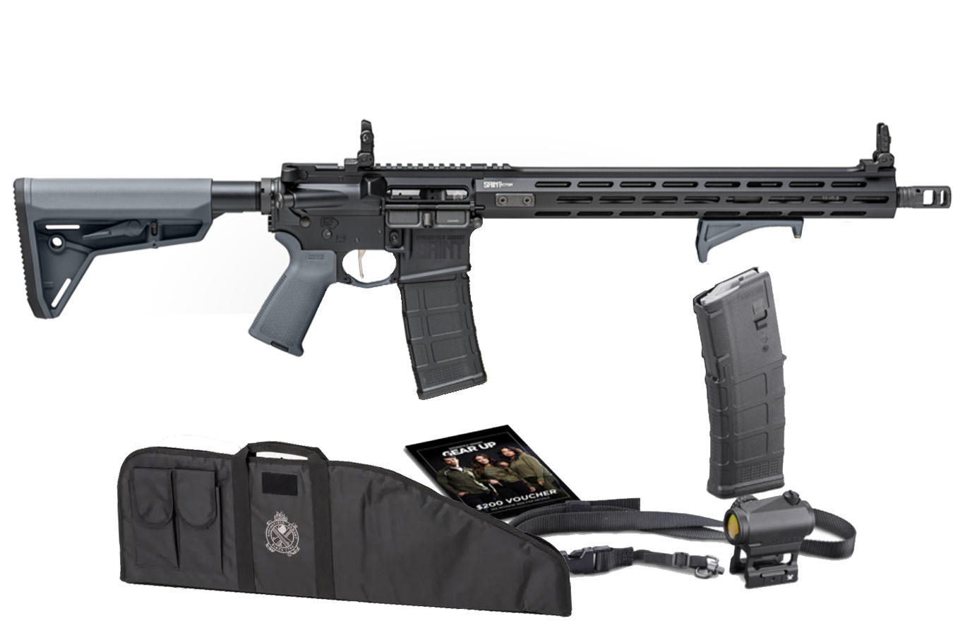 Springfield Saint Victor 5.56 16" 30rd Rifle Gear Up, Gray - STV916556YP-GU23 - Springfield Armory