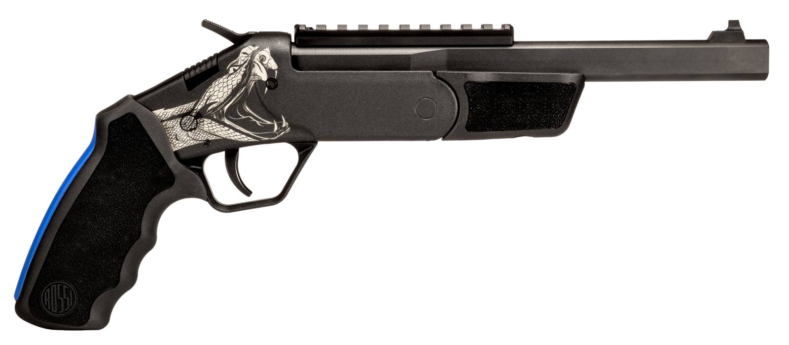 Rossi Brawler 410 / 45LC 9" Single Shot Pistol, Snake Engraved - SSPB9-ENG3 - Rossi