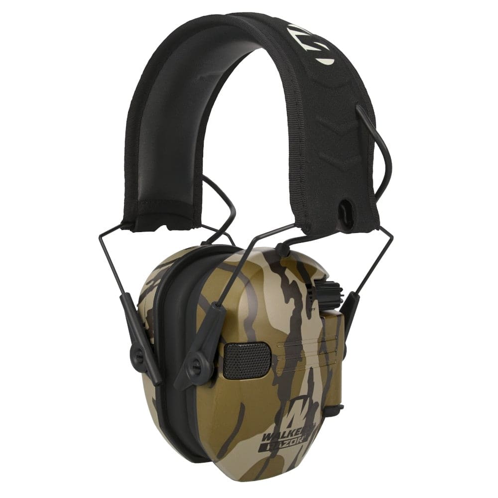 Walker's Razor Slim Electronic Muffs, Mossy Oak Bottomland - GWP-RSEM-MOBL - Walkers Game Ear
