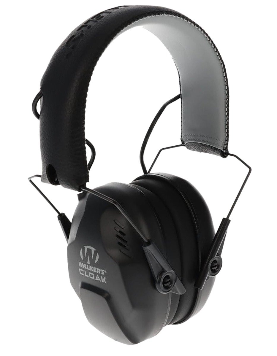 Walkers Cloak Dual Mic Earmuffs, Black - Walkers Game Ear